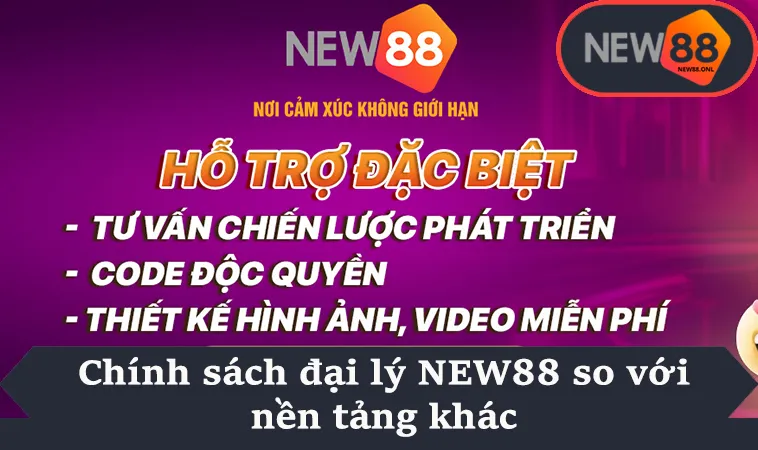 Chính sách đại lý NEW88 so với nền tảng khác